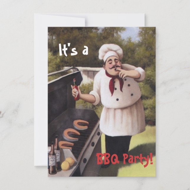 Convites Convidados de festas de CHURRASCO de quintal engra (Frente)