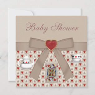 Convites Convidados do Tea Party para Alice no Chá de frald