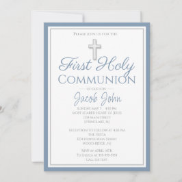 Convites Convidados Elegante para a Primeira Comunhão