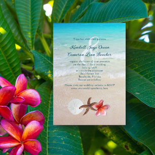 Convites Convidados para Casamento de Destino Tropical do M