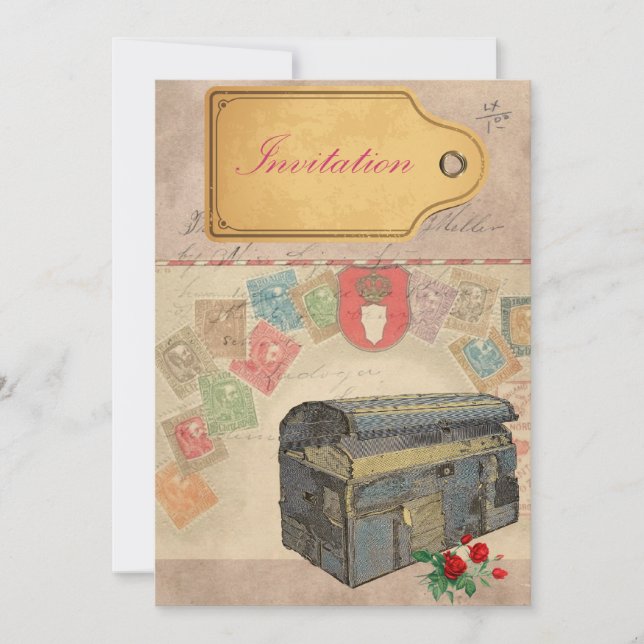 Convites Convidados para casos de viagem (Frente)