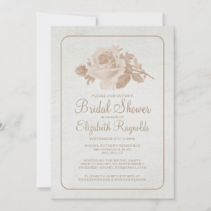 Convites Convidados para Chá de panela de Flor/Flor Russo