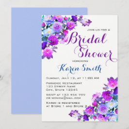 Convites Convidados para Chás de panela de Flores Bonitos