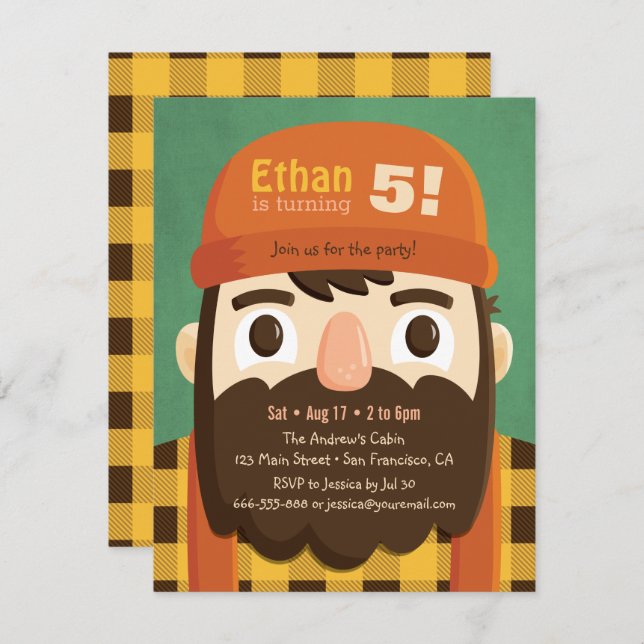 Convites Convidados para Festa de aniversário de Garoto de  (Frente/Verso)