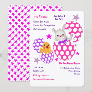 Convites Convidados para Festa de Crianças Diversão de Ov