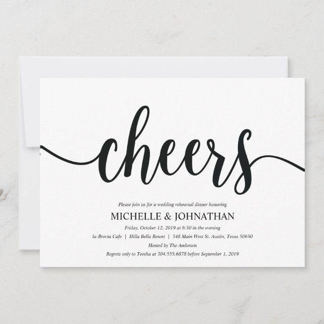 Convites Convidados para Janto de Casamento Rustic Kraft (Frente)