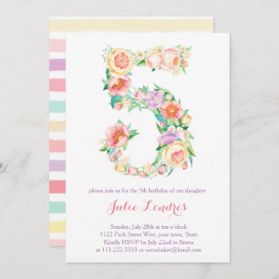 Convites Convidados para o próximo aniversário do Pastel 5 