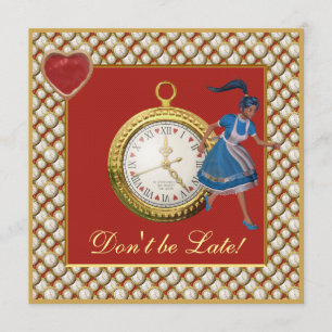 Convites Convidados para o Tea Party Alice no País das Mara