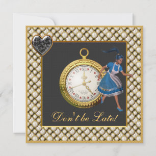 Convites Convidados para o Tea Party Alice no País das Mara