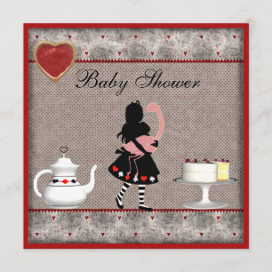 Convites Convidados para o Tea Party de Alice com Chá de f