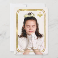 Convidados Religiosos com Foto de Quadro Dourado D