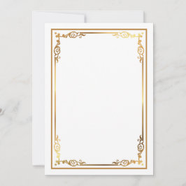 Convites Convidar Branco do Vazio Moderno com Borda Fragmen