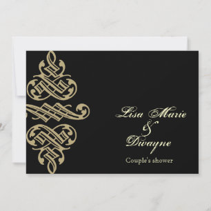 Convites Convidar Casais de Ornamento de Impressoras Vintag