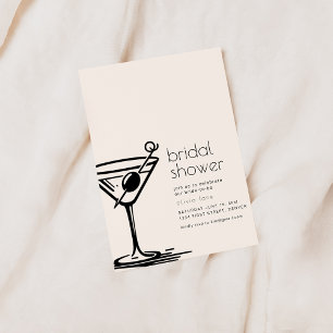Convites Convidar Chá de panela Simples com Vidro Martini