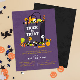 Convites Convidar Festa de Costume para Crianças Roxas