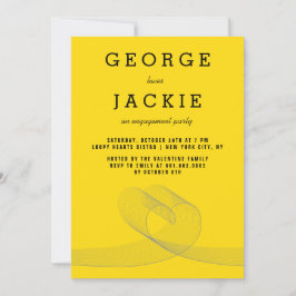 Convites Convidar Festa de noivado Linhas de Amor com Loopy