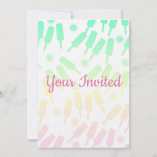 Convites Convidar Festa de Pop de Gelo