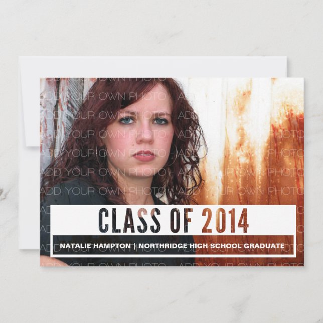 Convites Convidar Formando de Corte Moderno de Ivory (Frente)