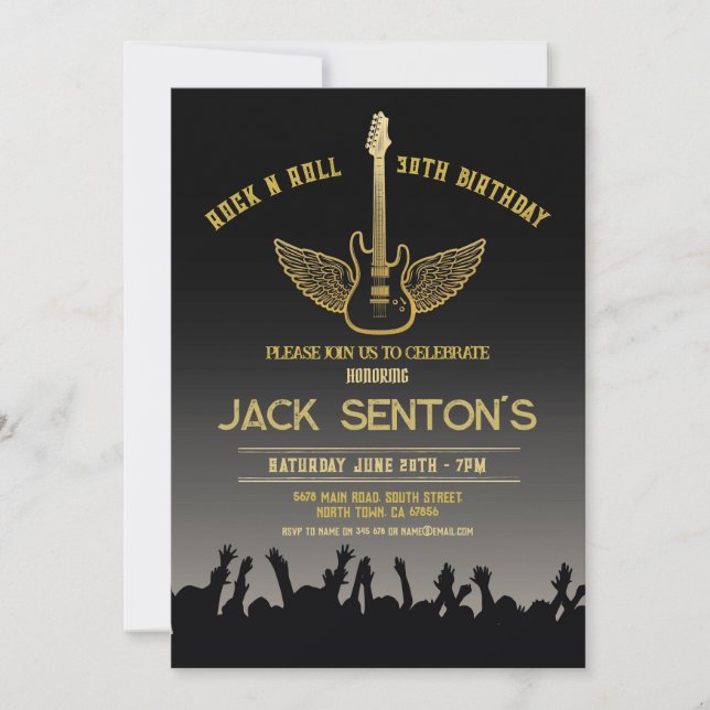 Convites Convidar Música de Violão no Festival de Festas de (Frente)