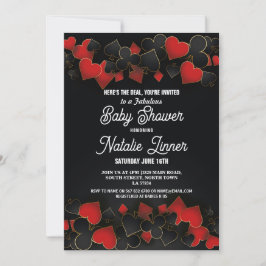 Convites Convidar o chá de fraldas Las Vegas Casino Royale