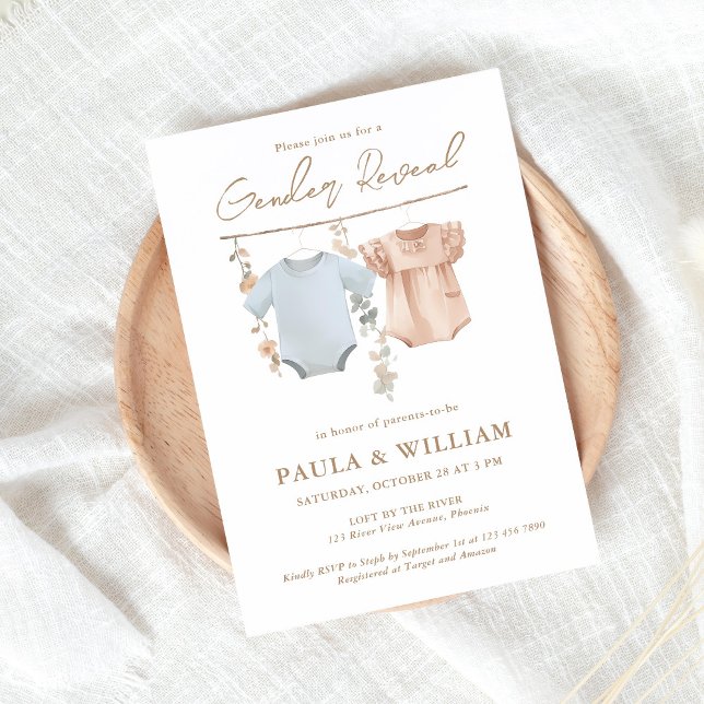 Convites Convidar o Partido de Revisão de Boho Gênero (Criador carregado)