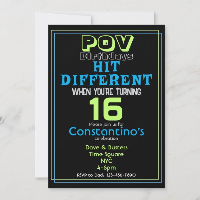 Convites Convidar Outro Aniversário (Frente)