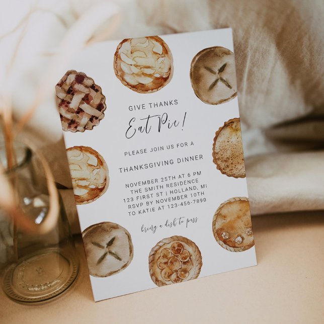 Convites Convidar para Jantar de Ação de Graças aos Obrigad (Criador carregado)