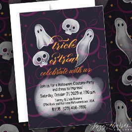 Convites Convidar Parte Fantasma Personalizável ou Tratar