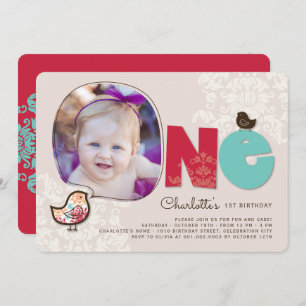 Convites Convidar Pintinhos de Damasco para primeiros anive