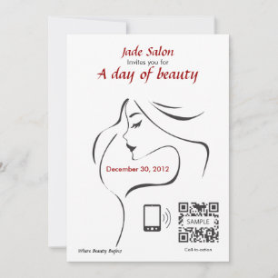 Convites Convidar Salão de Cabelo Modelo