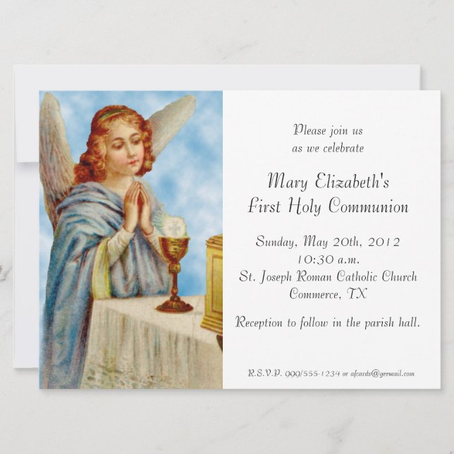 Convites Convite: Angel Ponders (Frente)