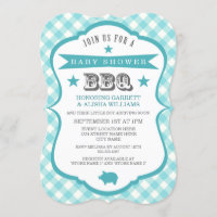 Convite/Aqua do chá de fraldas do assado do