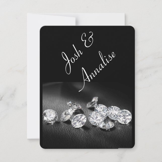 Convites Convite/celebração da festa de noivado (Frente)