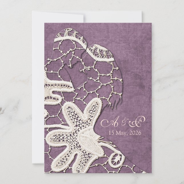 Convites &Convite de casamento de Nível (Frente)