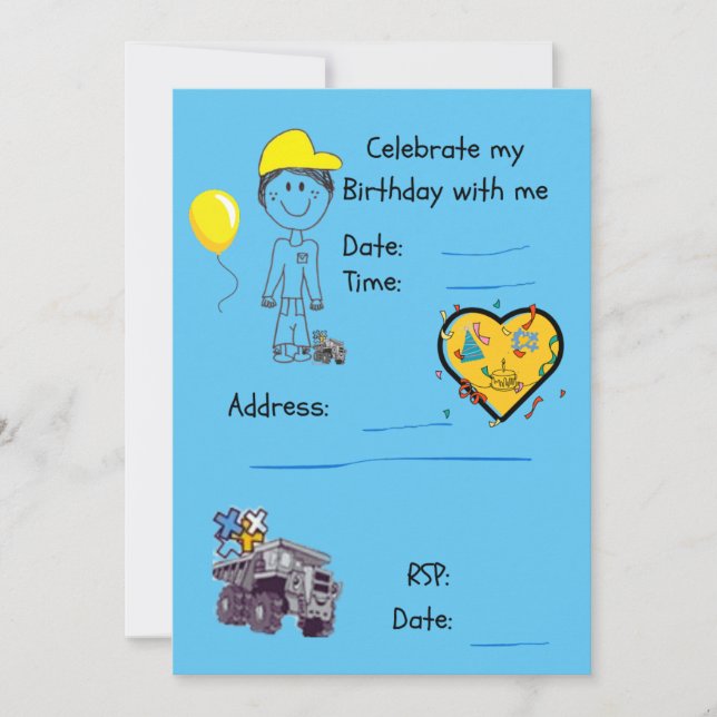 Convites Convite-FIFO Filho + Caminhão Basculante (Frente)