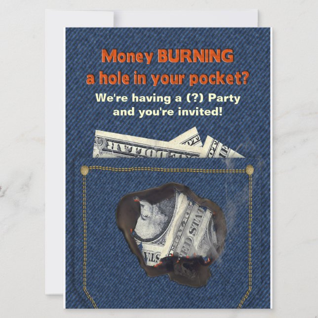 Convites Convite-Humor de múltiplos propósitos do partido (Frente)