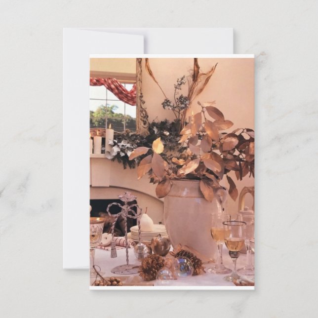 CONVITES **CONVITE PARA A CEIA DE DIA DE AÇÃO DE GRAÇAS** (Frente)