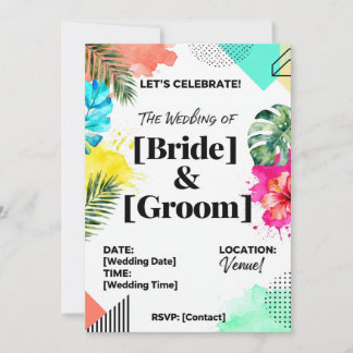 Convites ConviteConvite de Casamento Elegante | Moderno