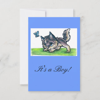 Convites Convites/Anúncios para Baby Wolf