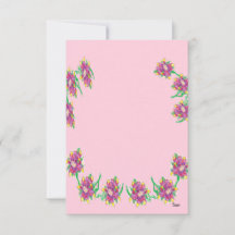 Convites/Lírio Asiático/Envelope Inclusos