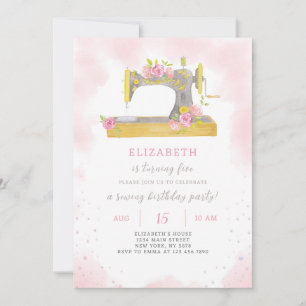 Convites Convocação de Aniversário de Costura