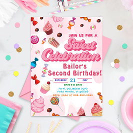 Convites Convocação De Aniversário Do Candy