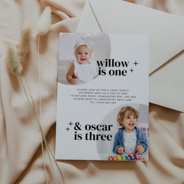 Convites Convocação de Aniversário para Garota Conjunta com (Criador carregado)