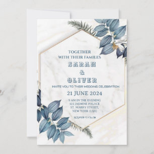 Convites Convocação de Casamento de Aquarela Incrível em So