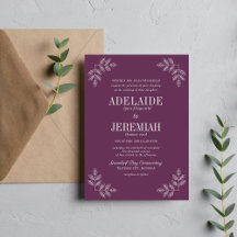 Convocação de Casamento Floral de Fita 6 com Simpl