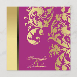 Convites Convocação de Casamento, Shimmer Dourado, Redemo