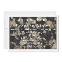 Convocação de Casamento Tintas Elegantes de N Negr