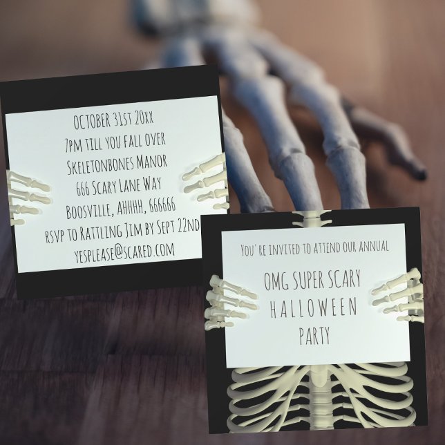 Convites Convocação de Festa de Halloween assustadora para  (Criador carregado)