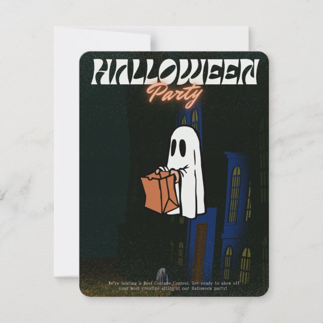 Convites Convocação de Halloween - Ecos dos Abandonados (Frente)