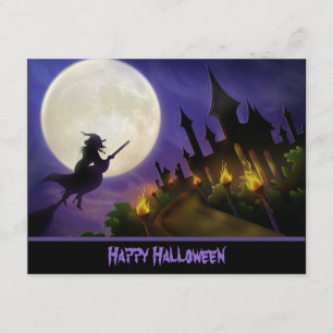 Convites Convocação de Halloween para bruxas e assombradas